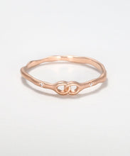 Load image into Gallery viewer, Infinite Love Skinny Band - 14K Rose Gold
