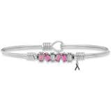 Mini Hudson Bangle Bracelet in Pink Ombre - Breast Cancer Awareness
