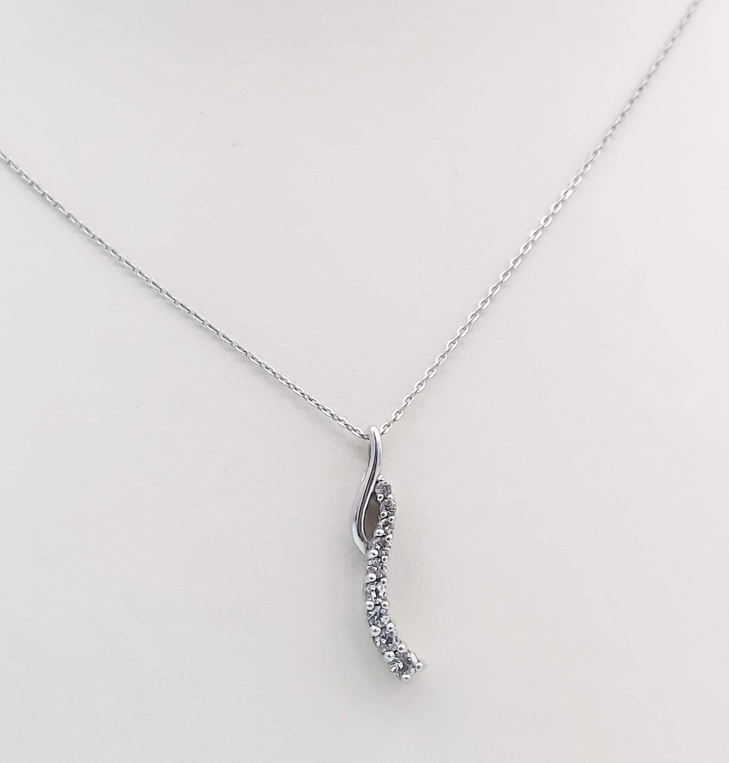 Journey Wave Necklace - Sterling Silver