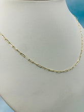 Load image into Gallery viewer, Paperclip Link Chain 18” - 14K Gold