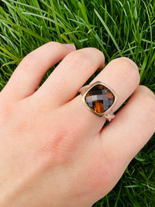 Smokey Topaz Ring - Sterling Silver