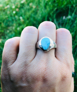 Larimar Ring - Sterling Silver - One of a kind