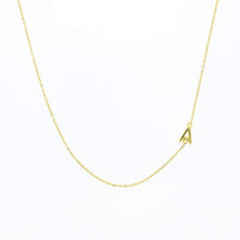 Load image into Gallery viewer, Small Sideways Letter Necklace - Lotus Jewelry