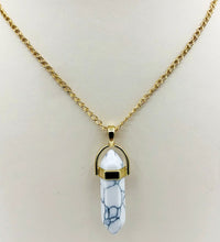 Load image into Gallery viewer, Howlite Crystal Necklace