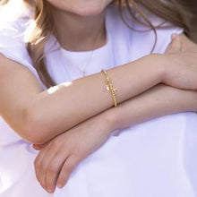 Load image into Gallery viewer, Lenox - 14K Gold Plated Cross Bracelet