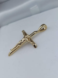 Solid Crucifix- 14k Gold