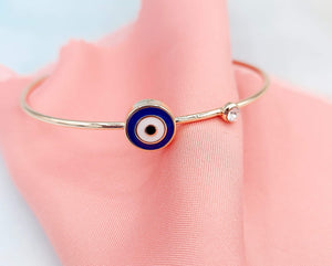 Evil Eye -Rose Gold Cuff Bracelet