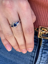 Load image into Gallery viewer, Intuitive Iolite Ring - 10K White Gold