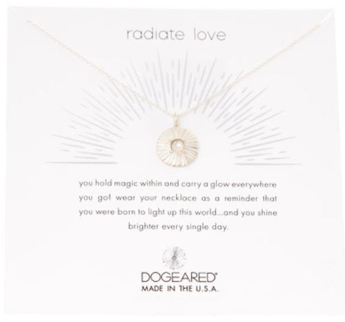 Dogeared Radiate Love Necklace - Sterling Silver