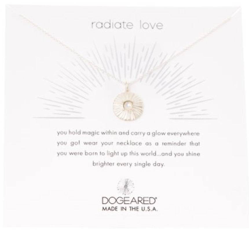 Dogeared Radiate Love Necklace - Sterling Silver