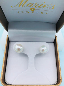 Freshwater Pearl Earrings - Sterling Silver