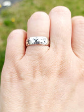 Load image into Gallery viewer, Eye of Horus Thick Silver Band - Sterling Silver