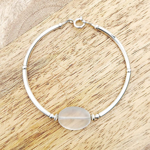 Sea Glass Oval Bracelet