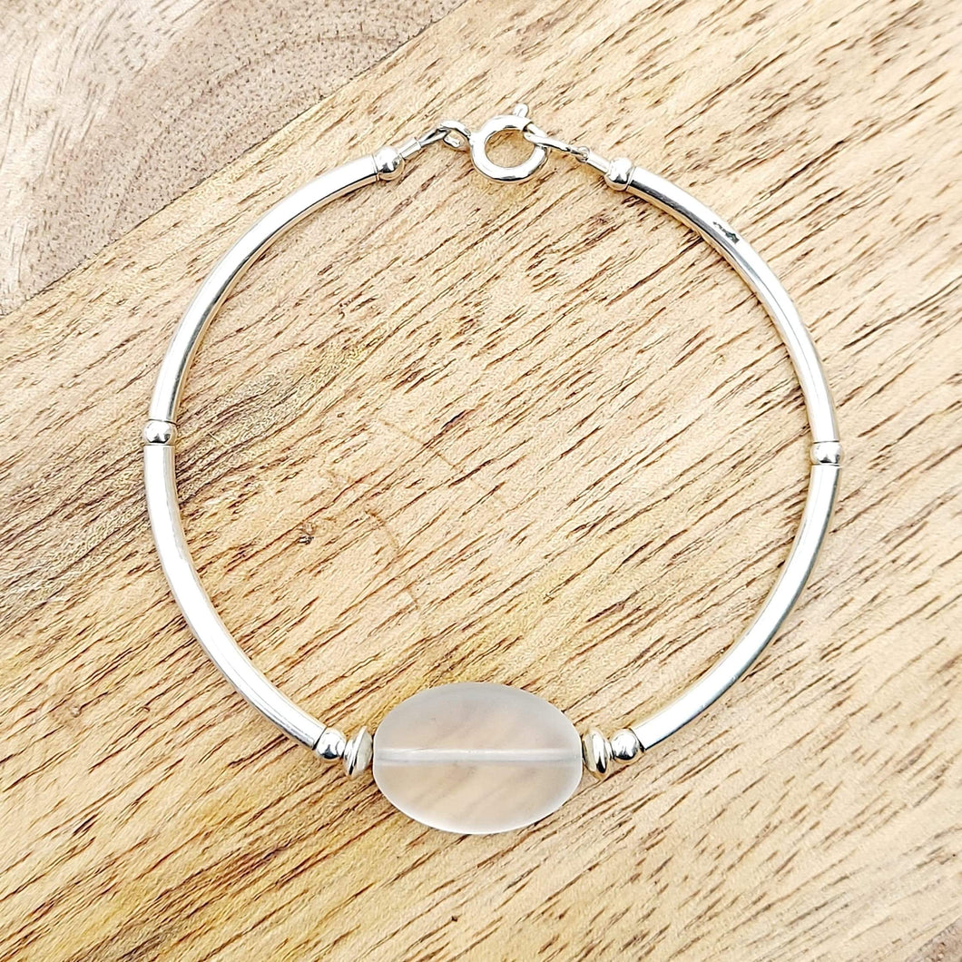 Sea Glass Oval Bracelet