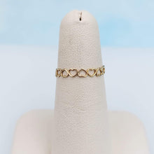 Load image into Gallery viewer, Open Heart Toe Ring -14K Yellow Gold