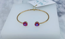 Load image into Gallery viewer, Lotus Pink Swarovski Balance Bangle - Marie&#39;s Exclusive Color
