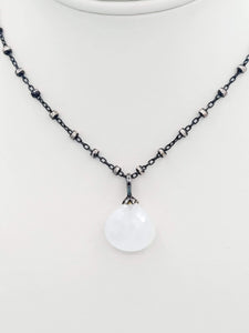Moonstone Faceted Drop  Necklace- Phillip Gavriel