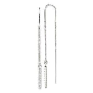 Bar Threader Earrings - Sterling Silver