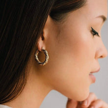 Load image into Gallery viewer, 1&quot; Jessie Hoop Earrings - Gold Plated