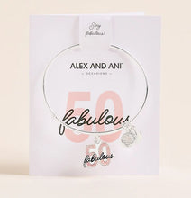 Load image into Gallery viewer, 'Fabulous 50' Charm Bangle Bracelet - Alex and Ani