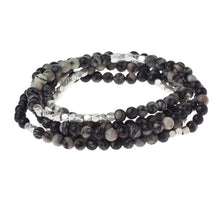 Load image into Gallery viewer, Scout Wrap Black Network Agate - Stone of Inner Stability