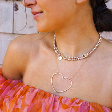 Load image into Gallery viewer, &quot;I Heart Paris&quot; Open Heart Necklace