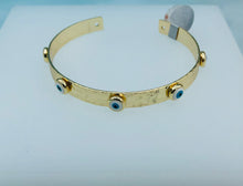 Load image into Gallery viewer, Evil Eye Cuff Bracelet