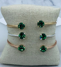 Load image into Gallery viewer, Erinite Swarovski Balance Cuff Bangle - Marie&#39;s Exclusive Color