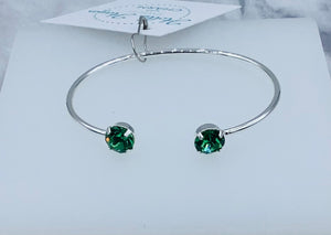 Erinite Swarovski Balance Cuff Bangle - Marie's Exclusive Color