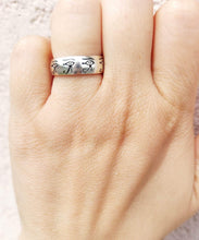 Load image into Gallery viewer, Eye of Horus Thick Silver Band - Sterling Silver