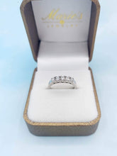 Load image into Gallery viewer, Five Stone Diamond Band - 14K White Gold