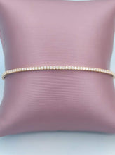 Load image into Gallery viewer, Diamond Flex Bangle - .62 Carats - 14K Yellow Gold