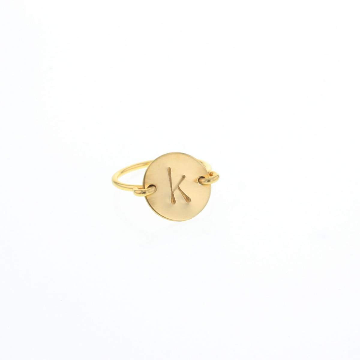 Modernist Initial Ring 'K' – S/H KOH