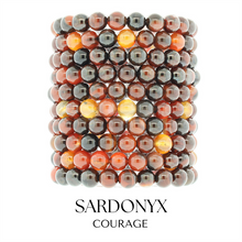 Load image into Gallery viewer, Sardonyx Courage Stacker Bracelet - TJazelle *retired*