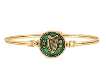 Load image into Gallery viewer, Irish Harp Bangle Bracelet