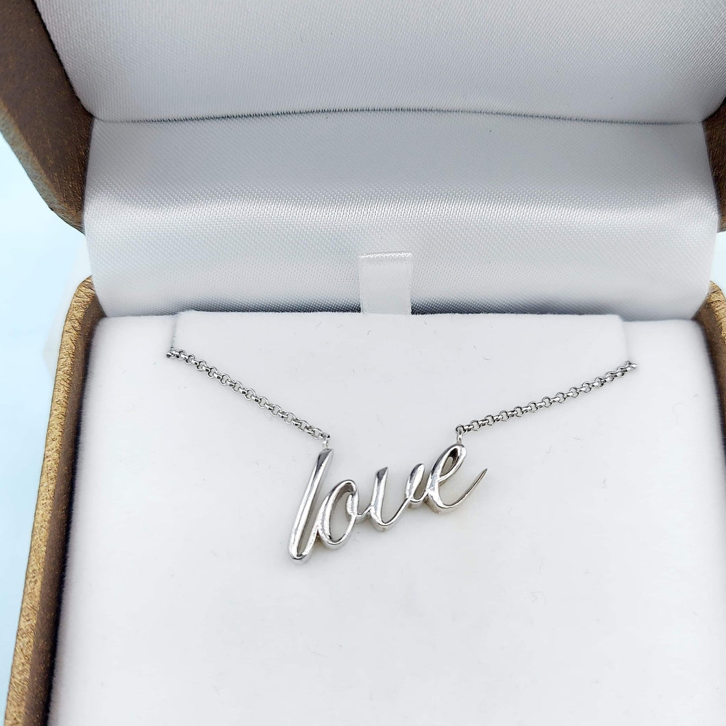 Love - Sterling Silver Necklace