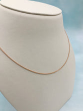 Load image into Gallery viewer, Adjustable Rose Gold Wheat Chain - 14K