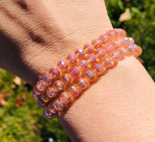 Load image into Gallery viewer, 6mm Soft Peach - Liza Stretch Bracelet