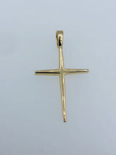 Load image into Gallery viewer, 14K Solid Gold Cross Pendant