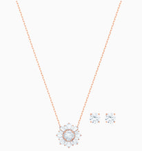Load image into Gallery viewer, SUNSHINE SET, WHITE, ROSE-GOLD TONE PLATED