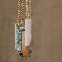 Load image into Gallery viewer, Stone Point Necklace - Aqua Terra/Stone of Peace