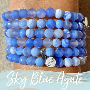 Besties - Sky Blue Agate Stacker *RETIRED*