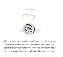 Load image into Gallery viewer, Sassy- Silver Adjustable Ring