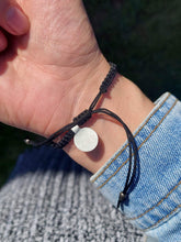 Load image into Gallery viewer, Doorbuster Black Macrame with Crystal Ball Bracelet