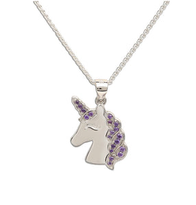 Sterling Silver Unicorn Necklace (Children's)