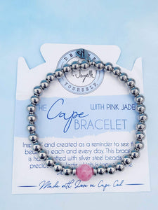 Pink Jade - TJazelle Cape Bracelet