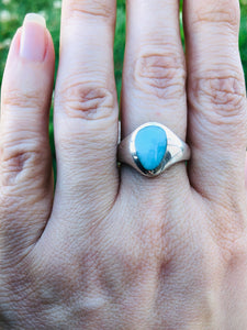 Larimar Ring - Sterling Silver - One of a kind