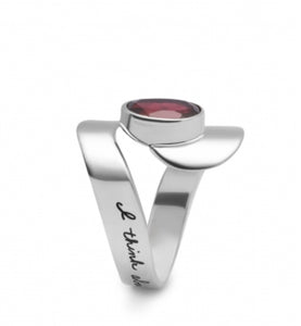 I Think About You Sterling Silver Ring