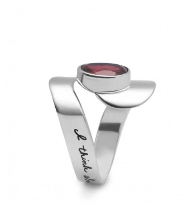 I Think About You Sterling Silver Ring