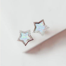 Load image into Gallery viewer, Stardust &quot;Star&quot; Opal Stud Earrings